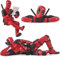 Fokroin 3 Pezzi Ciondolo Ornamento per Auto, Personaggio Classico Anime Appeso Deadpool, Decorazione Creativa per Auto e Scrivania