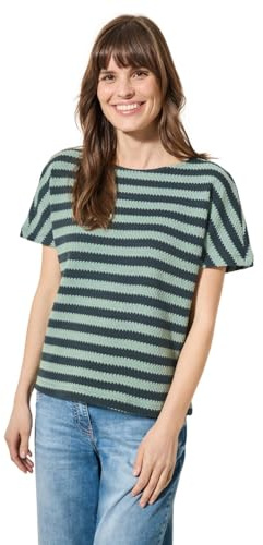 Cecil Damen Gestreiftes Strukturshirt