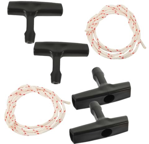 POPETPOP 2sets Garage Door Starter Pull Cords Handles for Attic Ladder Garage Door Opener Emergency Release Rope Pull Cord Handles for Opening