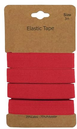 Gummiband 3m x 15mm Gummilitze Gummi elastisches Band Flachgummi Farbwahl