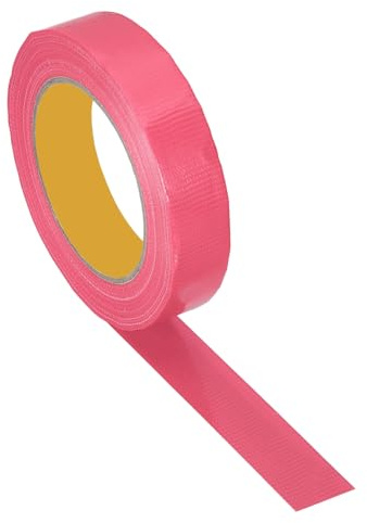 PATIKIL 2.5cmx50m Bodenmarkierungsband Rosa, Leicht Abreißbares Bodenmarkierung Klebeband Wasserdicht Markierungsband Selbstklebend Böden Markierung Band für Lager Warn Arbeitsbereich