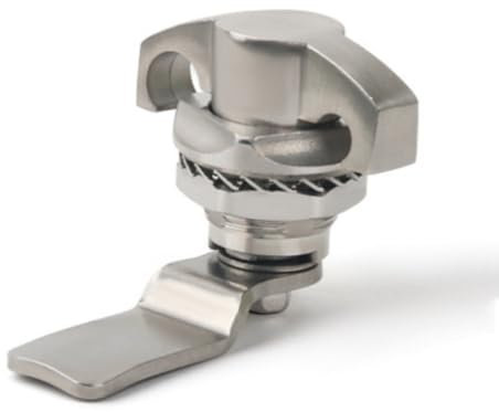 Nockenschloss mit Griff, zylindrische Schlösser des Verteilerkastens, Edelstahl-Schranktürschloss, Chassis-Schrankschlösser, 1 Stück (714-3)