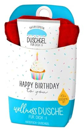 Wellness Dusche Geschenkset, Happy Birthday Edition, Duschgel für Dich