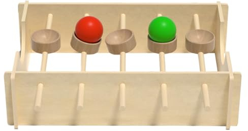 Holzkugel Spielzeug Für Kinder - Lernspiel Für Den Tisch - Kugelbahn Sensorik Spielzeug - Für Kinder Mädchen Söhne Töchter