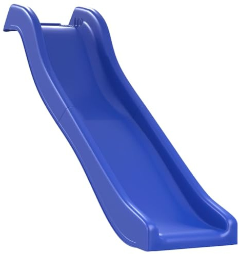 Toboggan pour Enfant, Glissière de Toboggan Ondulée Extérieur Bleu 175x38x23 cm polypropylène