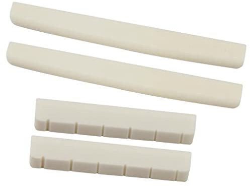 Sharplace 2x Buffalo Knochen Sattel Brücke Nut Steg Set Für klassisch Gitarren