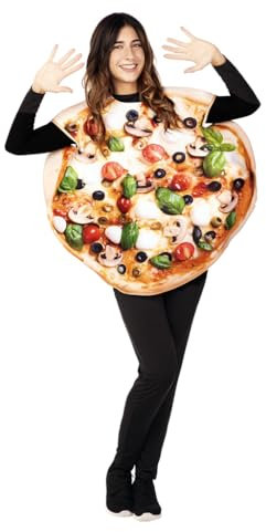 EuroCarnavales Pizza-Kostüm für Erwachsene – Mehrfarbig – Einheitsgröße (ML)