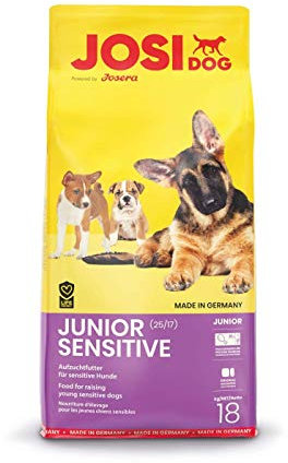 JosiDog Junior Sensitive (1 x 18 kg) | Welpenfutter für empfindliche Hunde | Premium Trockenfutter für wachsende Hunde | powered by JOSERA | 1er Pack