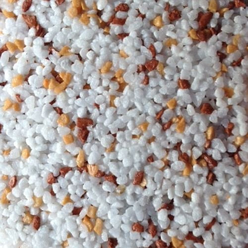 20kg Buntsteinputz Mosaikputz 1-2mm SOP7 Weiß/Terra/Hellbraun Wandputz - Hergestellt in Bayern -