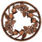 EXCLUSIVE Candle Topper/JAR Topper LID Butterfly & Flowers Brushed Copper