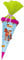 Ursus 9870008 - Schultüte Bastelset Easy Line, Pferd und Reiterin, sechseckig, Höhe ca. 68 cm, Durchmesser ca. 20 cm, aus 3D Colorwellpappe 260 g/qm, alle Teile vorgestanzt, inklusive Bastelanleitung