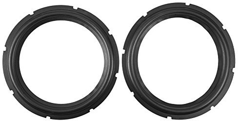 Tihebeyan 10 Pulgadas Perforado Altavoz de Goma Accesorios de reparación Borde subwoofer Envolvente Anillos Piezas de Repuesto para reparación de Altavoz o Bricolaje (2PCS)