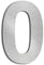 nanlyiau 4in/10.2cm Numero civico in acciaio inossidabile con retro adesivo, realizzato in solido acciaio inossidabile 304, aspetto in rilievo, altezza(4in number 0)