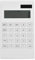 Calculator Slim Elegant Design 12-digit Electronic Desktop Calculator Solar and Battery Dual Powered White Calculator for Office Student