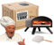 Bertello Outdoor Pizza Oven Black + Pizza Peel Combo. Wood Fire Portable Brick Oven - Portable Pizza Maker. As Seen on SHARK TANK