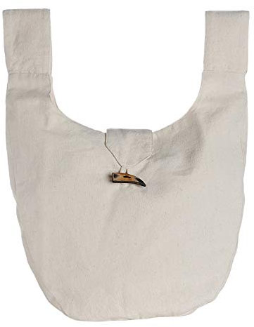 HEMAD Mittelalter-Tasche Gürteltasche Baumwolle Modell: Egil, Beige