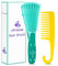 Hair Brush,Detangle Hair Brush, Detangler Brush for Women Men Adults Kids Afro American Type 3a-4c, Detangling Nylon Bristle Brush for Kinky Curly Coily Wavy Wet and Dry Hair,Green