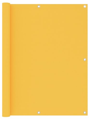vidaXL Balkon Sichtschutz Bespannung Terrasse Windschutz Sonnenschutz Balkonbespannung Balkonverkleidung Gelb 120x300cm Oxford-Gewebe