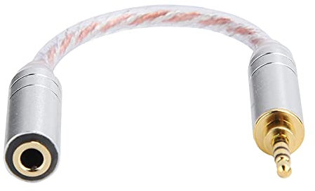 KIKYO Audio Adapter Cable, 2.5 mm Male to Female Headphone Adapter Cable, 14 cm Copper Audio Cable with Great Sound Structure (2.5 mm Male to 3.5 mm Balanced Female)