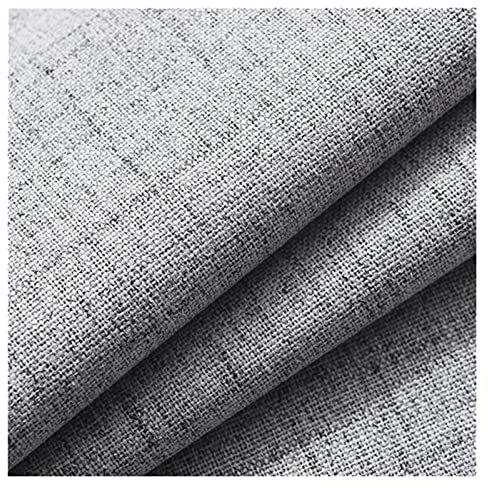 xuejuanshop Wäsche Blackout-Vorhänge für Küchenschlafzimmer, Fensterbehandlung für Wohnzimmer, primitiv strukturierte Dicke Leinen Sackleinen Aussehen Stoff (Color : B, Size : Grommet)