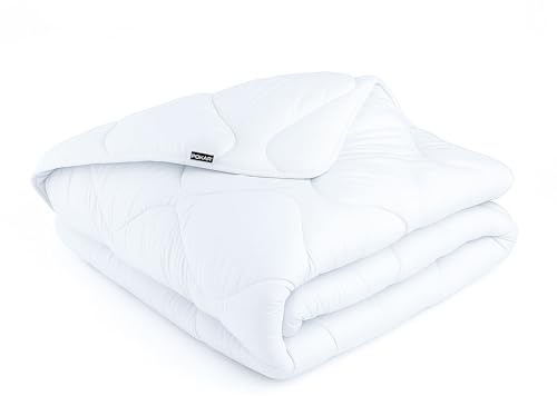 POKAR Winterdecke Bettdecke Schlafdecke Antiallergisch Hypoallergen Decke Steppdecke Steppbettdecke 100% Microfaser, 155 x 220 cm