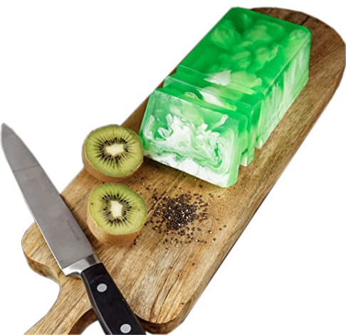 Nesbel Glycerin Seife Duftseife Kiwi mit Ziegenmilch Handmade 100 g
