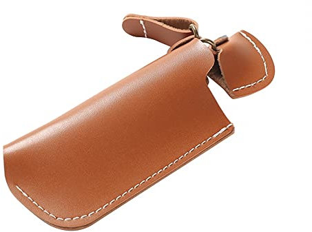MiOYOOW Feuerzeug Beutel, Stabfeuerzeug-Holster Lichtbogen Lederbezug lang Feuerzeug PU-Leder für Outdoor Camping Wandern Grillen