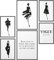 Papierschmiede® XXL Mood Poster Set Coco Shapes, Gerahmte Bilder (Aluminium Rahmen, Farbe wählbar), Wohnzimmer Deko Wandbilder Schlafzimmer, 2x A2 und 4x A3, Schwarz Weiß Silhouette Fashion Mode