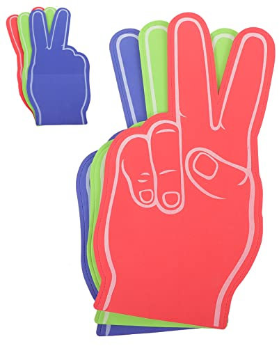 BESPORTBLE 3stücke Schaumstofffinger Für Hände Jubeln Sport Event Requisiten Eva-Material Geeignet Für Fußballspiele Basketballspiele Geschenke Für Sportbegeisterte
