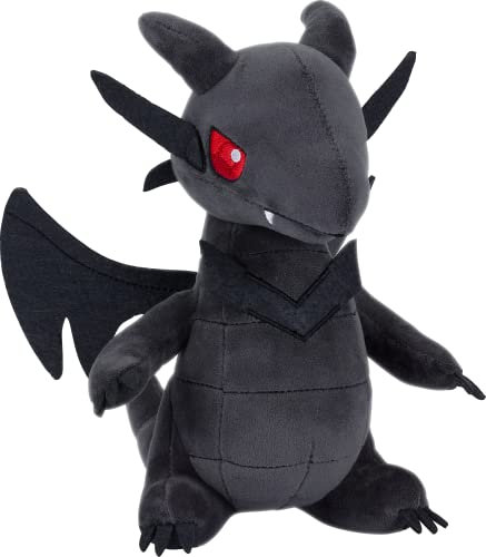 Rocco Giocattoli Yu-GI-Oh! Schwarzer Drache mit roten Augen - FAN4FUN - Plüschtier 20 cm