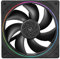 Thermalright 120mm PWM Fan, ARGB Faceplate, 1500RPM, 47.6CFM, 23.2dBA, Desktop Compatible, 12cm x 12cm x 2.5cm, CPU Fan