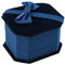 1Stück Edles Ringetui Samt Ringbox Ringkästchen Ringschachtel Ehering Box Ringschatulle Geschenkbox Schmuckkästchen Blau für Hochzeit Vorschlag Verlobung Zeremonie Valentinstag (6*6.5*4cm)