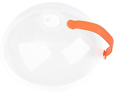 EIOLWJIEO Mikrowelle Anti Sputter Abdeckung aus Kunststoff, transparent, für Lebensmittel, Ofen, Heizung, hitzebeständiger Deckel, Kochgeschirr Zubehör, Typ 1
