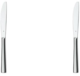 WMF Philadelphia Menümesser mono 21,7 cm, Monobloc-Messer, Cromargan Edelstahl poliert, glänzend, spülmaschinengeeignet, 21.7 x 2 x 0.6 cm (Packung mit 2)