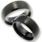 Joy COLLECTION Trauringe Eheringe Freundschaftsringe aus Wolfram PVD Schwarz inkl. Testringe und Innengravur