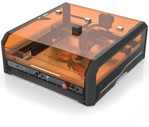 Genmitsu L8 Graveur laser, machine de gravure laser 40000mm/min, puissance de sortie 40W, boîtier acrylique intégré avec évent, pompe d'assistance à l'air, nid d'abeille, caméra