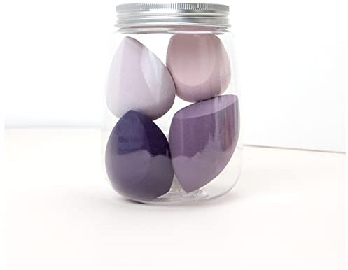 DUnLap Houppette Maquillage Beauty Sponge 3/4 pièce Blender Ensemble de Maquillage Humide et Sec de la Fondation Liquide Houppette Poudre Libre (Size : 7)