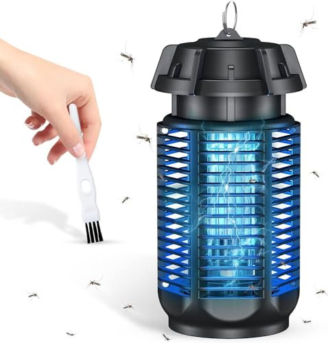 Oziral 20W 4000V Zanzariera Elettrica Lampada Antizanzare Mosquito Killer Lamp con luce UV Privo di sostanze Chimiche Trappola Zanzare Elettrico Insetti Cavo da 1,5 m con Gancio per Interno Esterno