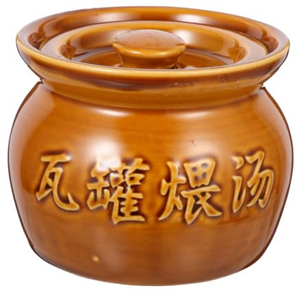 UTHCLO Crock Gold Cake Board Ceramic Stew Pot French Onion Soup Bowls Hotpot Pot Large Soup Bowl Household Ceramic Tableware Stewpot Cooking Clay Pots Big Pot Stone Pot Stoneware Ceramics