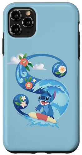 iPhone 11 Pro Max Disney Alphabet Monogram Lilo & Stitch Letter S for Stitch Case