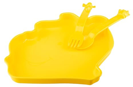 Tupperware Winnie Pooh Teller Kinderteller gelb picknickteller motiv teller plastikteller + besteck gelb löffel gabel