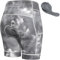Lo.gas Radlerhose Damen Gepolstert Kurz Atmungsaktiv Fahrradhose Polster Elastische Radhose Schnelltrocknend Radshorts Rennrad Bike Hose Mit 3 Tasche Grau M