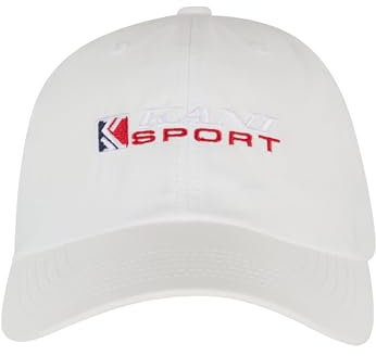 Karl Kani Unisex Sports Shadow Stripe Cap White, one Size