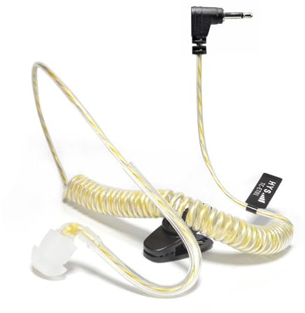 UAYESOK Auricolare radio con jack da 2,5 mm a 1 pin, per walkie talkie di sicurezza nascosto, cuffie ad armatura bilanciata, per altoparlante remoto e microfono, ricetrasmettitori radio bidirezionali