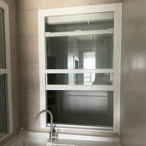 Finestra Scorrevole Finestre Scorrevoli Verticali per Balconi e Lavanderia con Zanzariera, Finestre Domestiche Alte 18-60 per Ventilazione e Luce, Finestra per Abbaini, Capannoni, Fienili, Capannoni(W