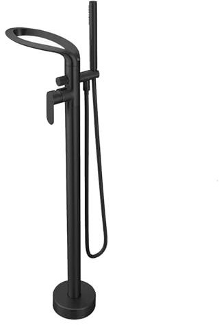 Generisch Badewanne Armatur Wasserfall Schwarz Freistehende Badewanne Wasserhahn Einhebelmischer Dusche Badewanne Mischbatterie