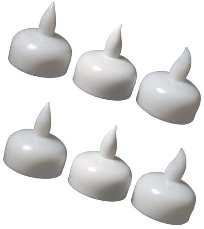 Homoyoyo 4 Piezas velas de agua flotando vela LED parpadeante luces de piscina LED vela falsa electronica floating candles led candles velas flotantes blancas velas decorativas