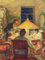 PSVDCTOO Vintage Malerei Poster Leinwand Malerei Leo Tolstoi mit seiner Familie von Leonid Osipovic Pasternak Drucke auf Leinwand für Home Dekoration 60x90cm