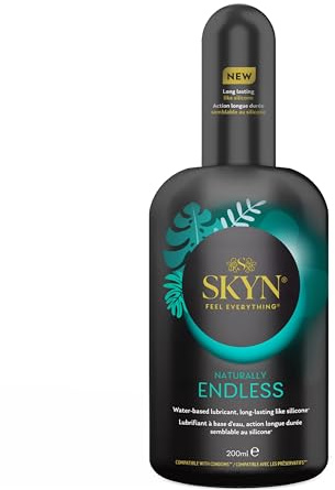 SKYN Naturally Endless (200ml) Wasserbasis-Gleitgel, 99% natürlich | mit lang anhaltender, silikonähnlicher Wirkung, kondomverträglich