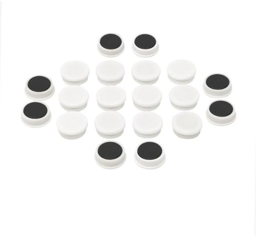 Weißer Ferrit-Planungstafel-Magnete für Büro, Schule und Zuhause, 19,6 x 7 mm, 18 Stück